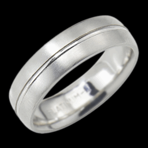 Брачни халки в бяло злато 34