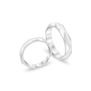 Брачни халки в бяло злато 2