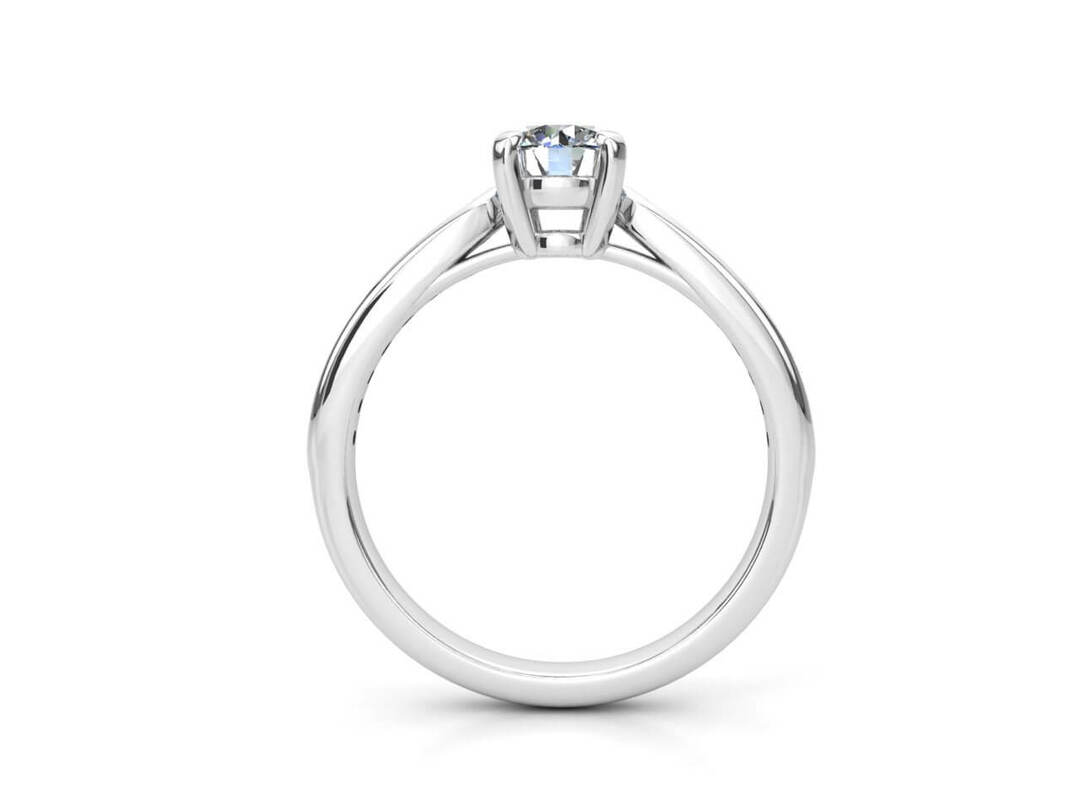 Годежен пръстен в бяло злато с диаманти Модел ZLR15 - Image 4