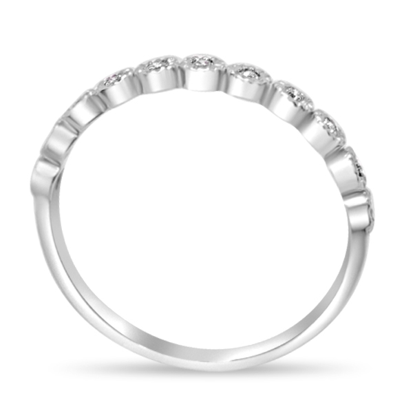 Пръстен от бяло злато с диаманти 1027 - Image 3