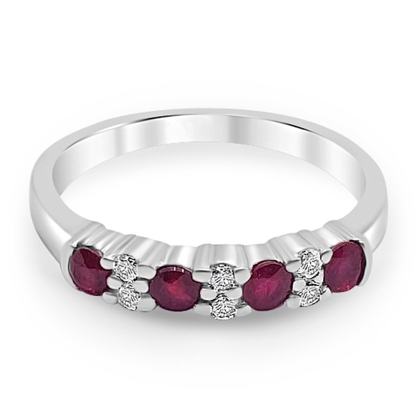 Пръстен с рубини и диаманти 492 - Image 2